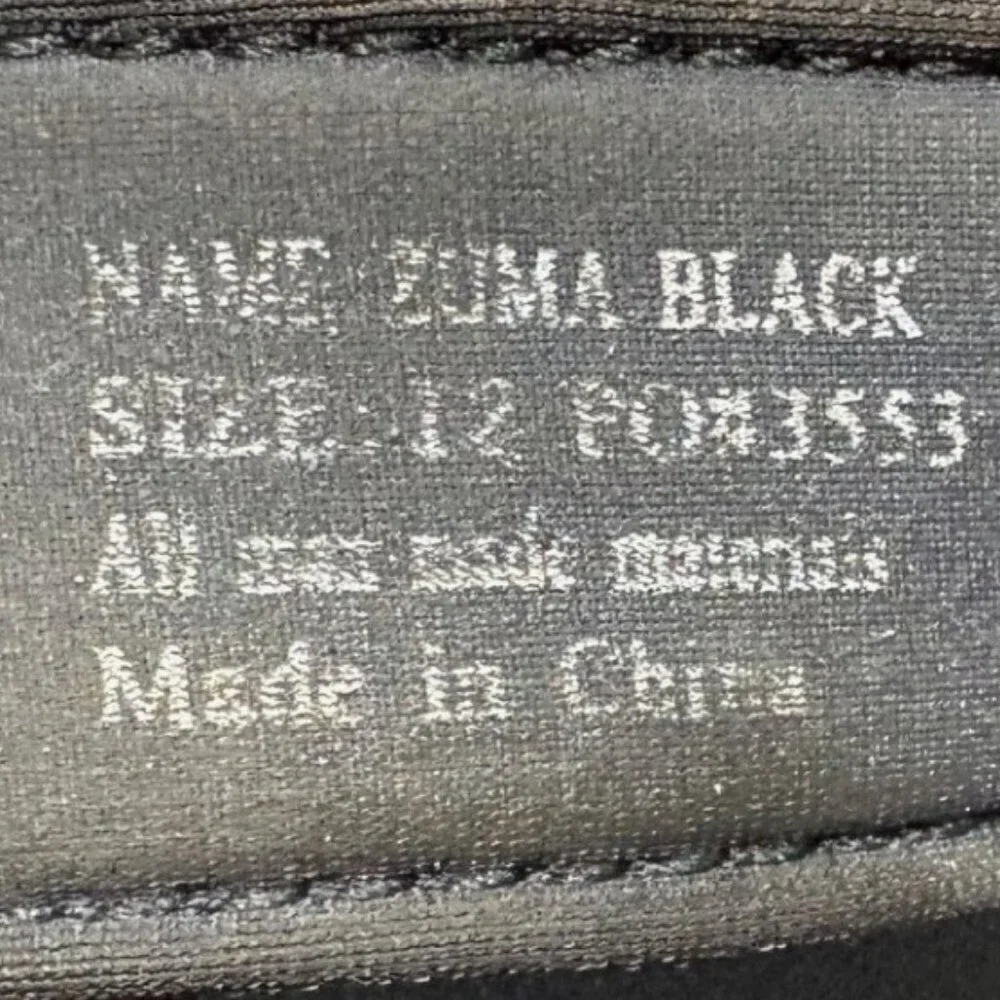 ABEO Zuma Post Flip Flop Sandals Black Size 12